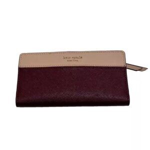 Kate Spade New York Cameron Large Slim Bifold Colorblock Wallet $119 MSRP NWT